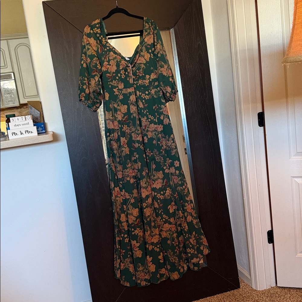 Baltic Born Forest Green Floral Maxi Dress - Picture 5 of 6